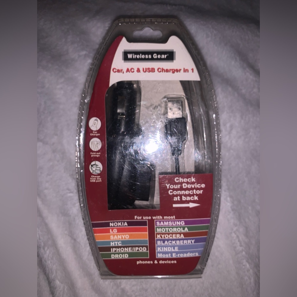 Black Car, AC & USB Charger